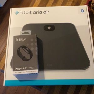 Fitbit inspire 2 tracker and aria air scale bundle